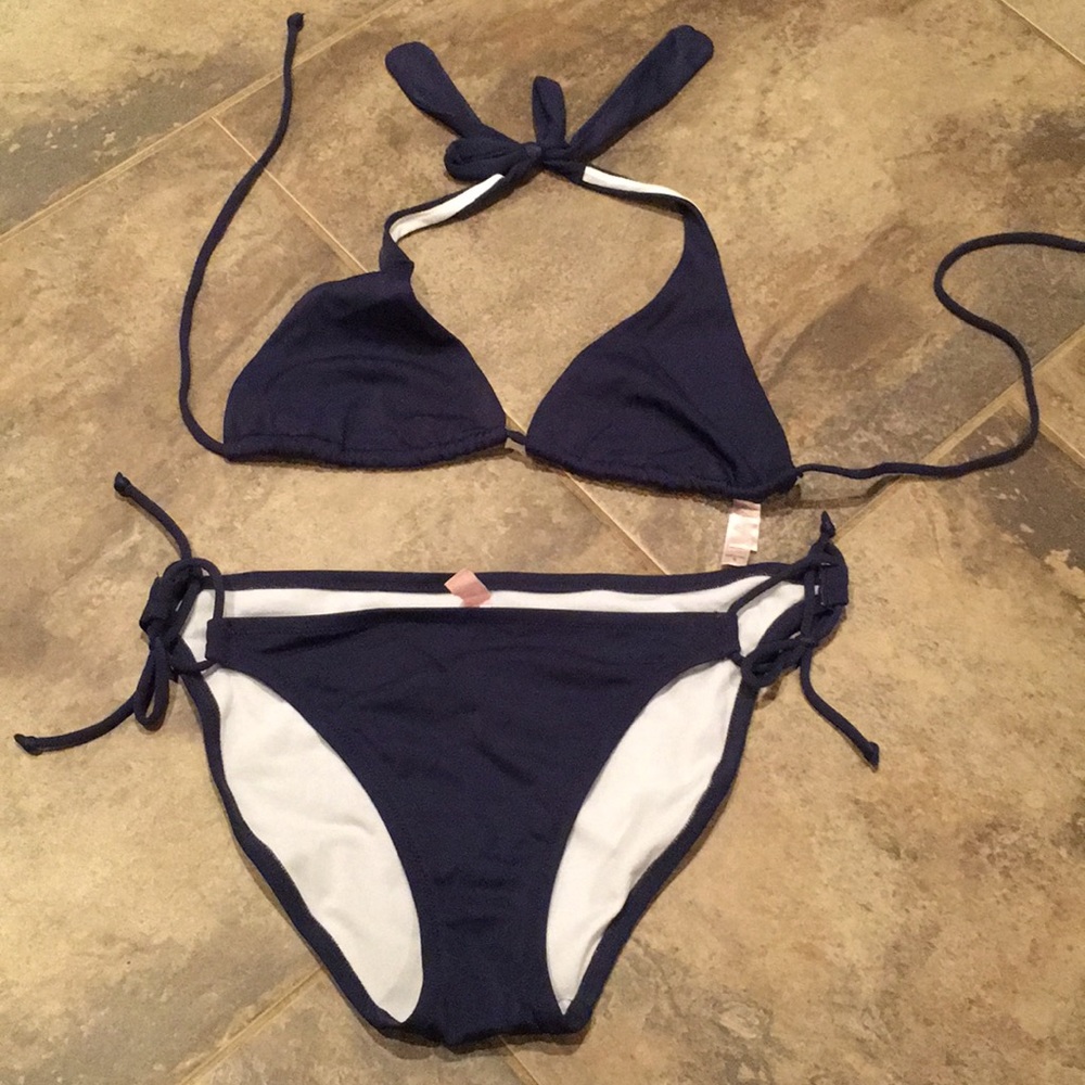 Victoria secret navy bikini